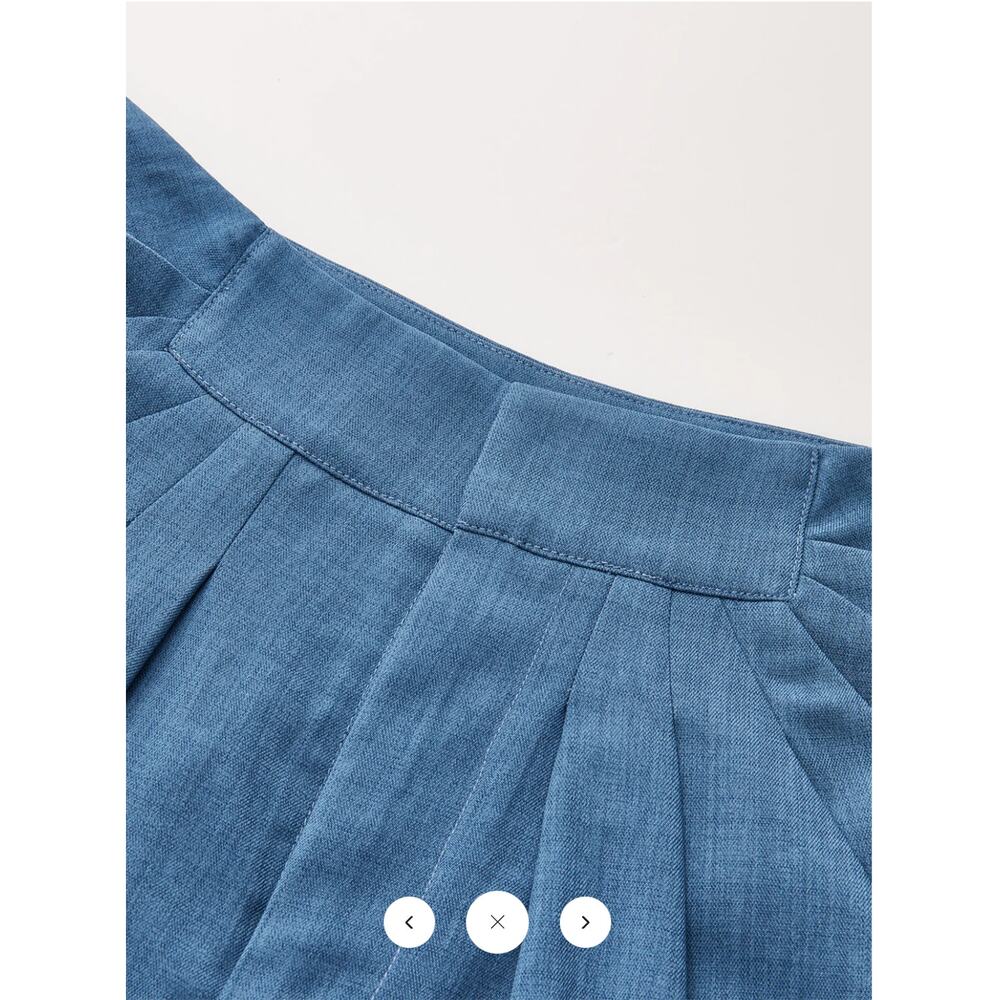 NWT Commense Casual Pleated Wide Leg Pants Sz S - Picture 4 of 4
